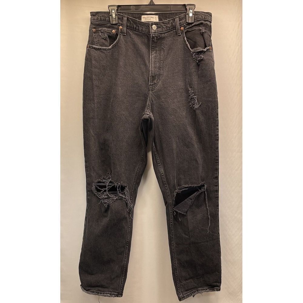 Abercrombie & Fitch Women's Curve Love Ultra High Rise 90s Straight Jean Size 14